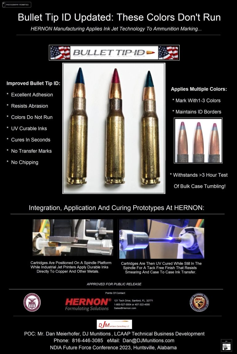 NDIA Future Forces Conference 23 Poster #2 – Bullet Tip ID Updated