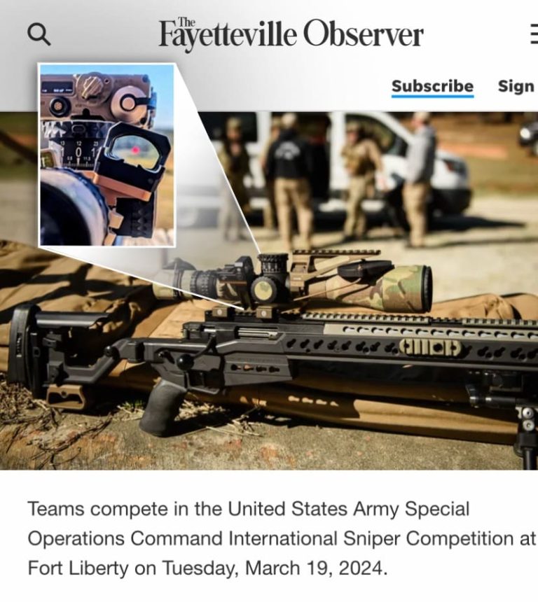Rotapoint at the USASOC Sniper Competition