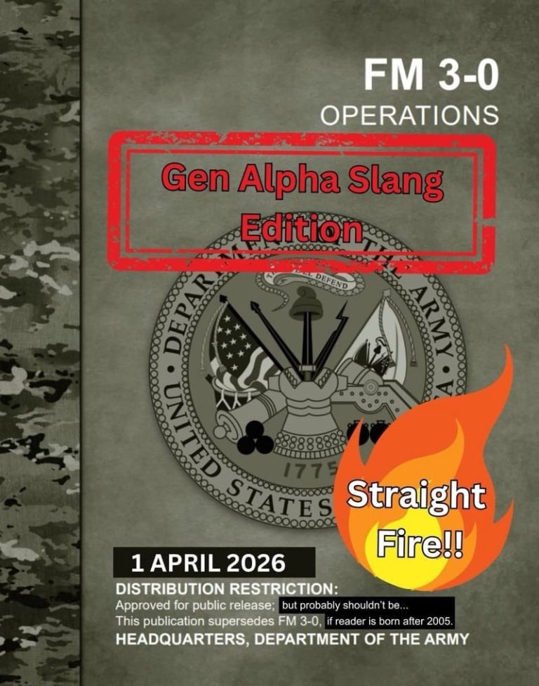 New!!! FM 3-0, Operations – Gen Alpha Edition!