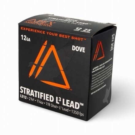 Apex Ammunition Introduces Dove Stratified Loads in Lead and Steel